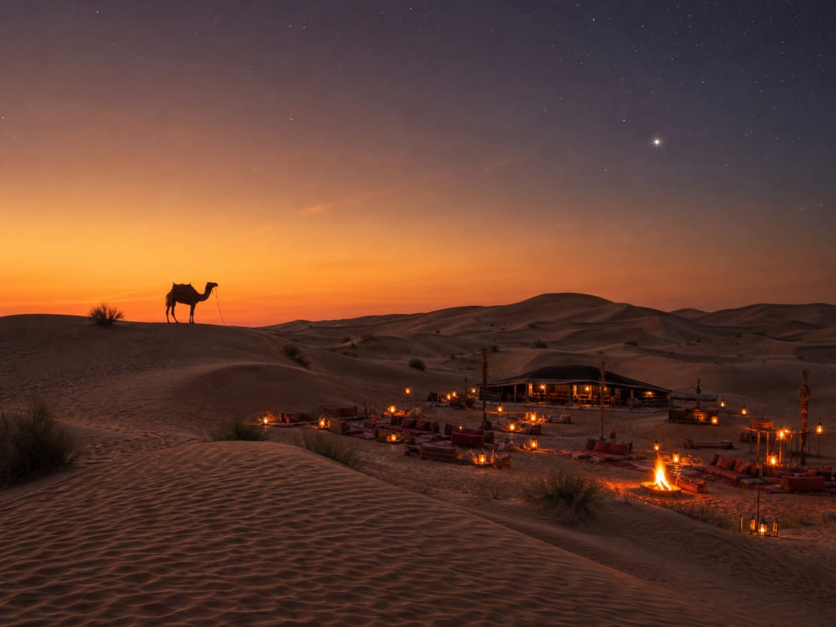 Desert Safari — Dunes, Camels & BBQ Under the Stars